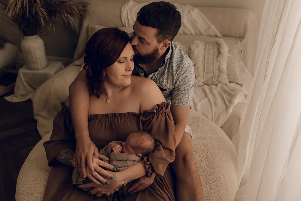 Family newborn session