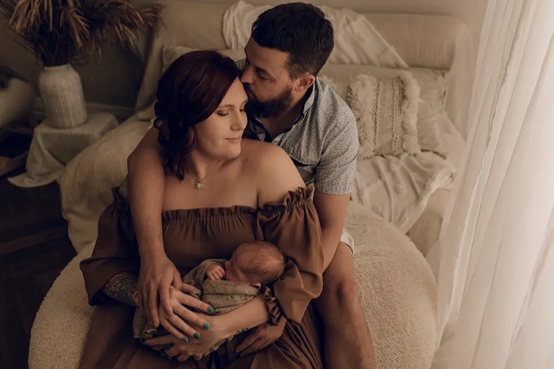 Family newborn session